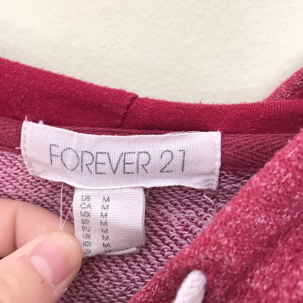 maroon cropped hoodie